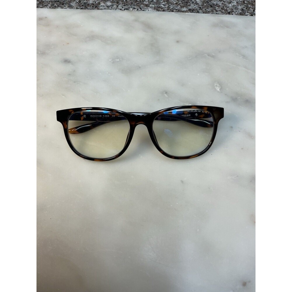 GUNNAR Rush Tortoise Blue Light Blocking Glasses Clear Lens Round Lightweight